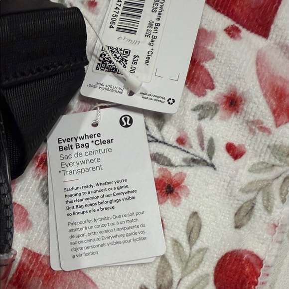 Lululemon Clear Everywhere Belt Bag Black Strap - Picture 2 of 6